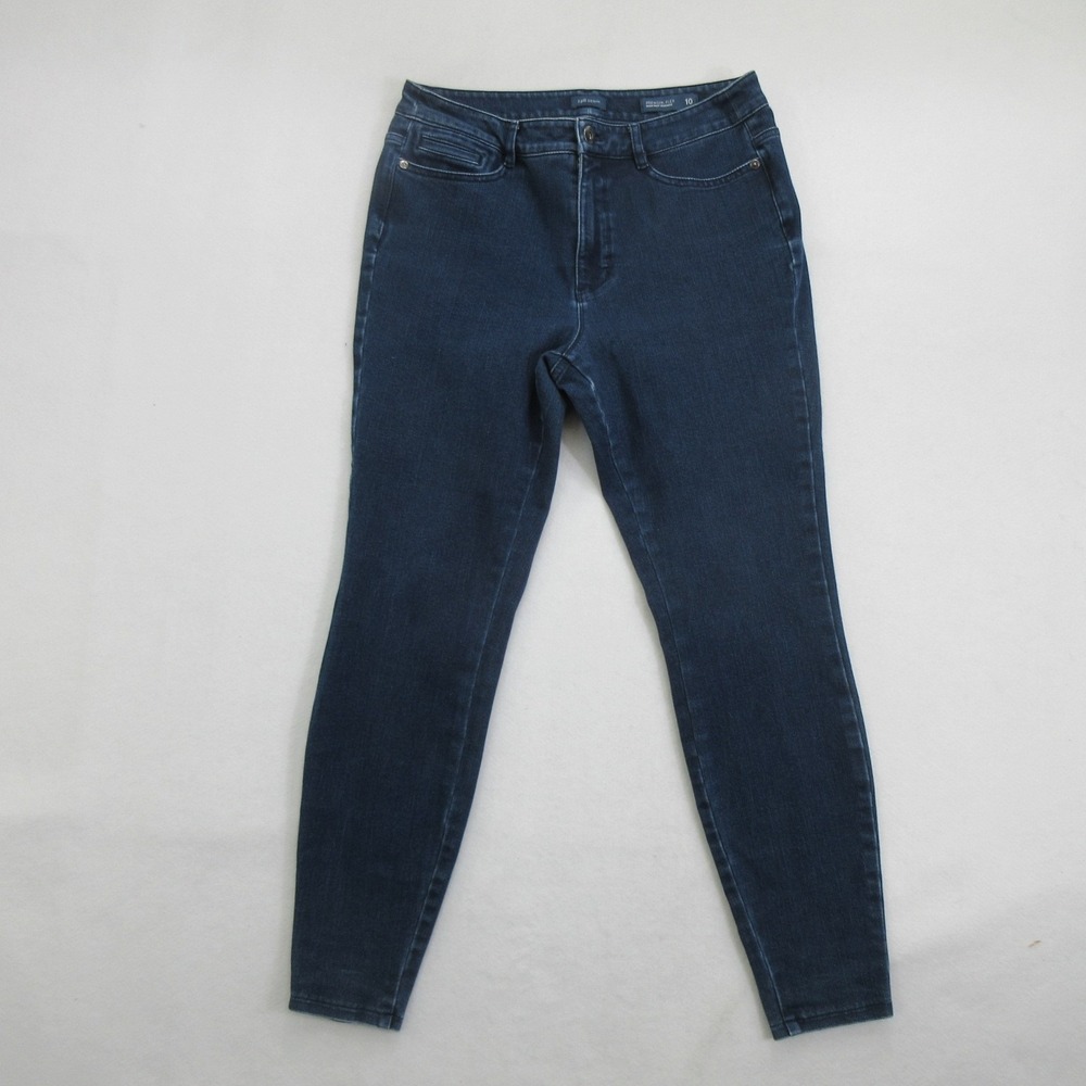 J.Jill Denim Women's Blue High Rise Premium-Flex Jegging Skinny Jeans Size 10